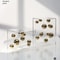 Geometric Metal Ball Sculpture Acrylic Display Decor For Modern Home Office Styling 0
