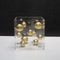 Geometric Metal Ball Sculpture Acrylic Display Decor For Modern Home Office Styling 9
