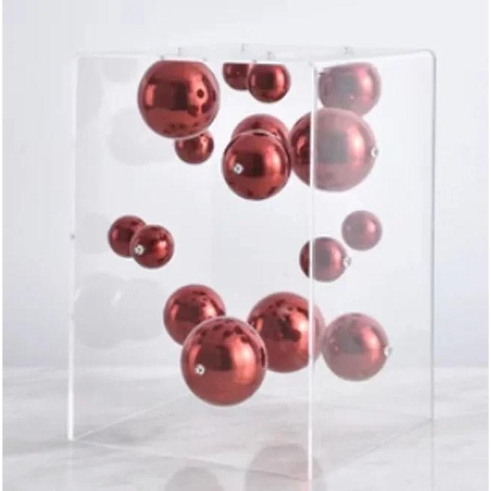 Geometric Metal Ball Sculpture Acrylic Display Decor For Modern Home Office Styling 14