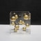 Geometric Metal Ball Sculpture Acrylic Display Decor For Modern Home Office Styling 4