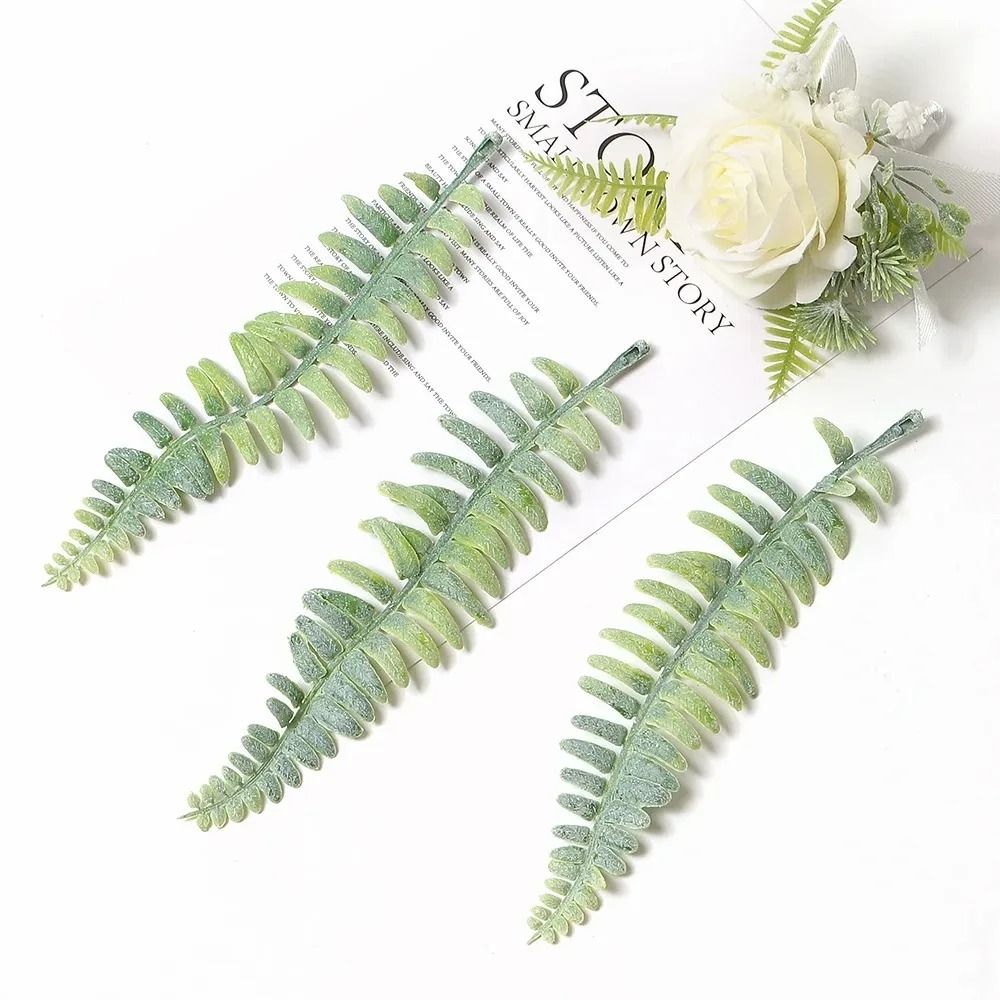 10PCS Artificial Green Leaf Garland Decor For Weddings Parties DIY Crafts 13