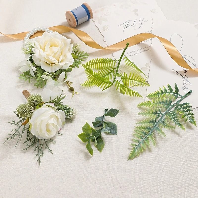 10PCS Artificial Green Leaf Garland Decor For Weddings Parties DIY Crafts 4