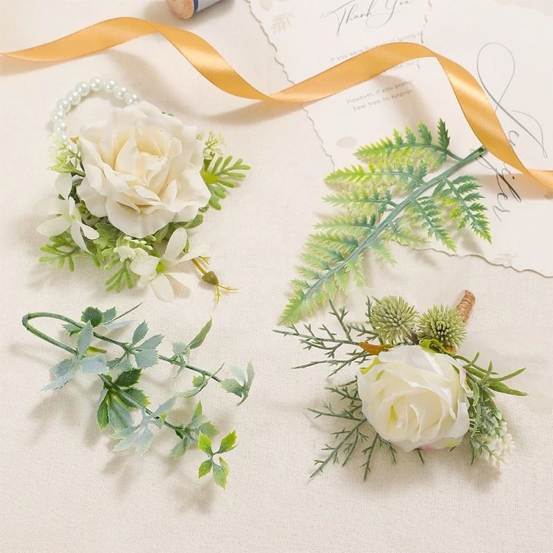 10PCS Artificial Green Leaf Garland Decor For Weddings Parties DIY Crafts 5