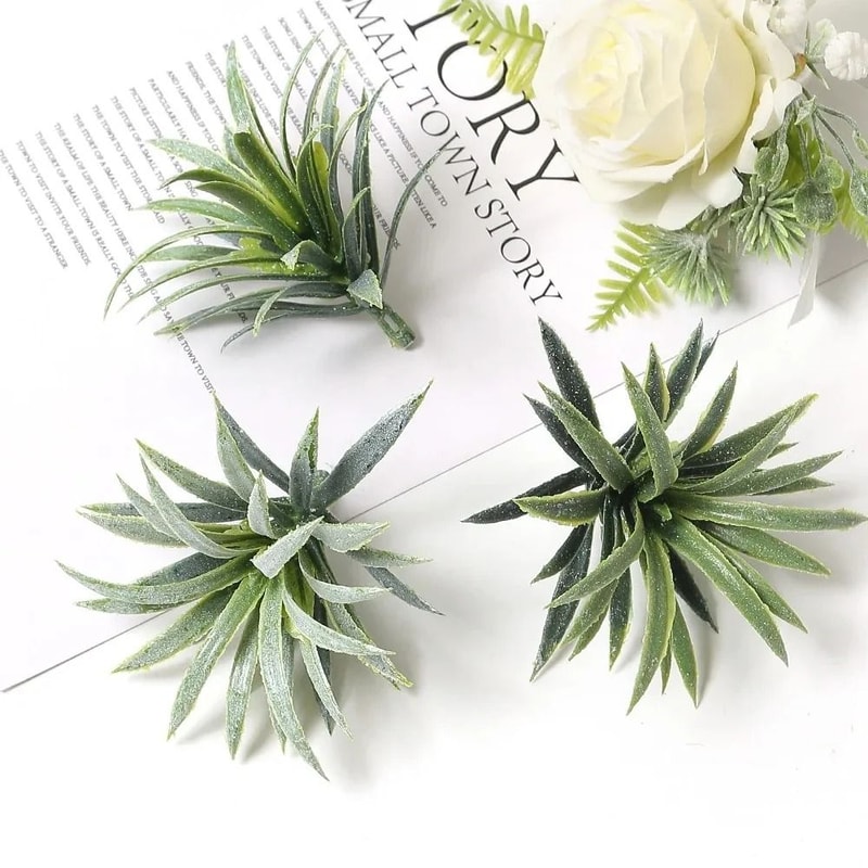 10PCS Artificial Green Leaf Garland Decor For Weddings Parties DIY Crafts 7