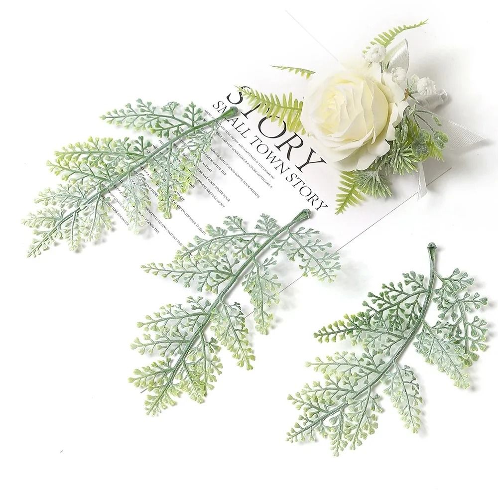 10PCS Artificial Green Leaf Garland Decor For Weddings Parties DIY Crafts 8