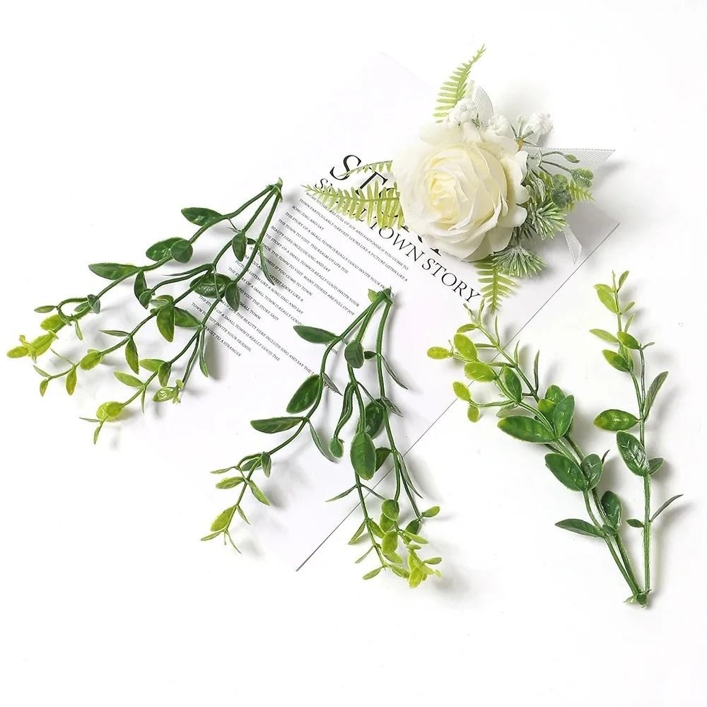 10PCS Artificial Green Leaf Garland Decor For Weddings Parties DIY Crafts 20