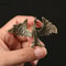 Solid Brass Phoenix Feng Shui Statue Retro Chinese Mythical Beast Desk Ornament 0
