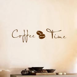 coffee bar vinyl wall decal sticker for cafe, kitchen & office decor