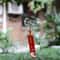 Handmade Japanese Sakura Glass Wind Bell Furin For Home Spa Zen Decor 2