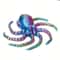 Flexible 3D Printed Octopus Desk Toy Figurine For Home Office Decor 7