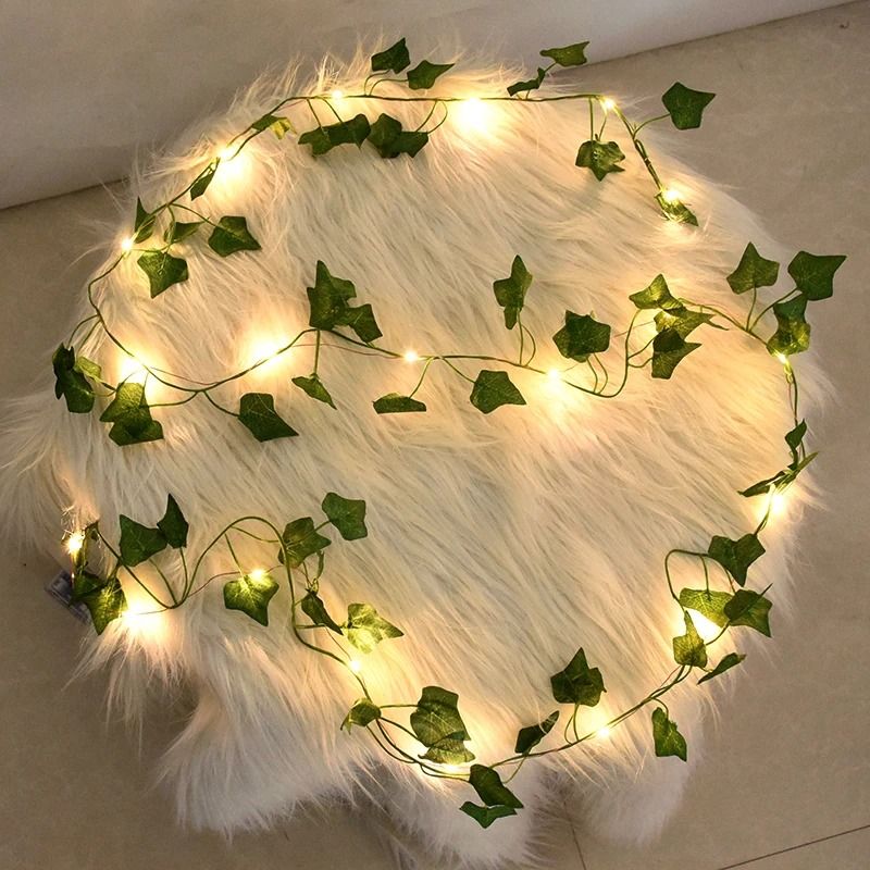 LED Ivy Leaf Garland Fairy String Lights For Bedroom Wedding Garden Decor 1