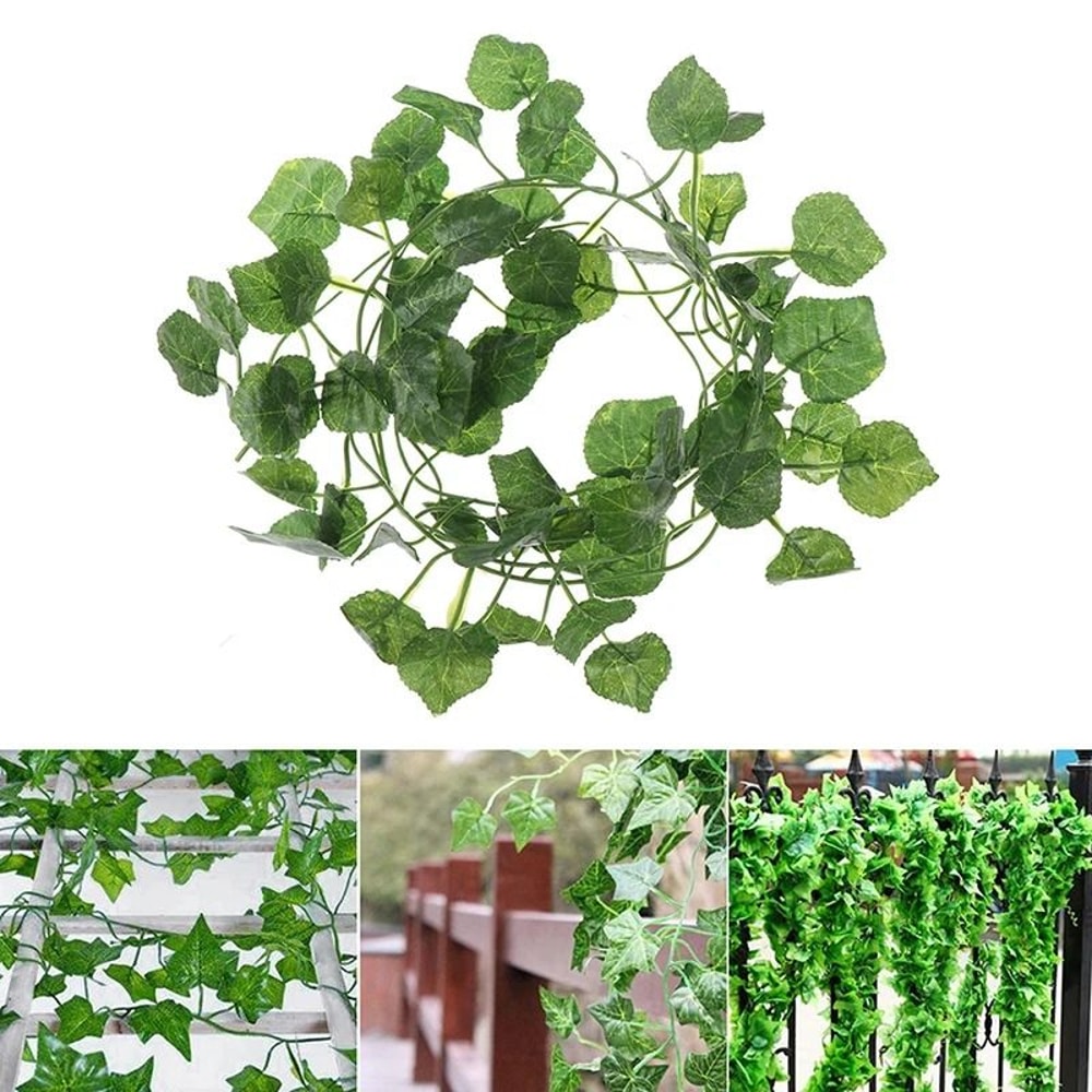 24M Artificial Ivy Hanging Vine Garland For Bedroom Wall Garden Decor 2