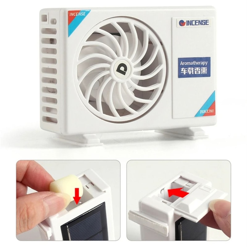 Solar Powered Car Air Vent Fan Dashboard Cooler For Vehicle Interior 3
