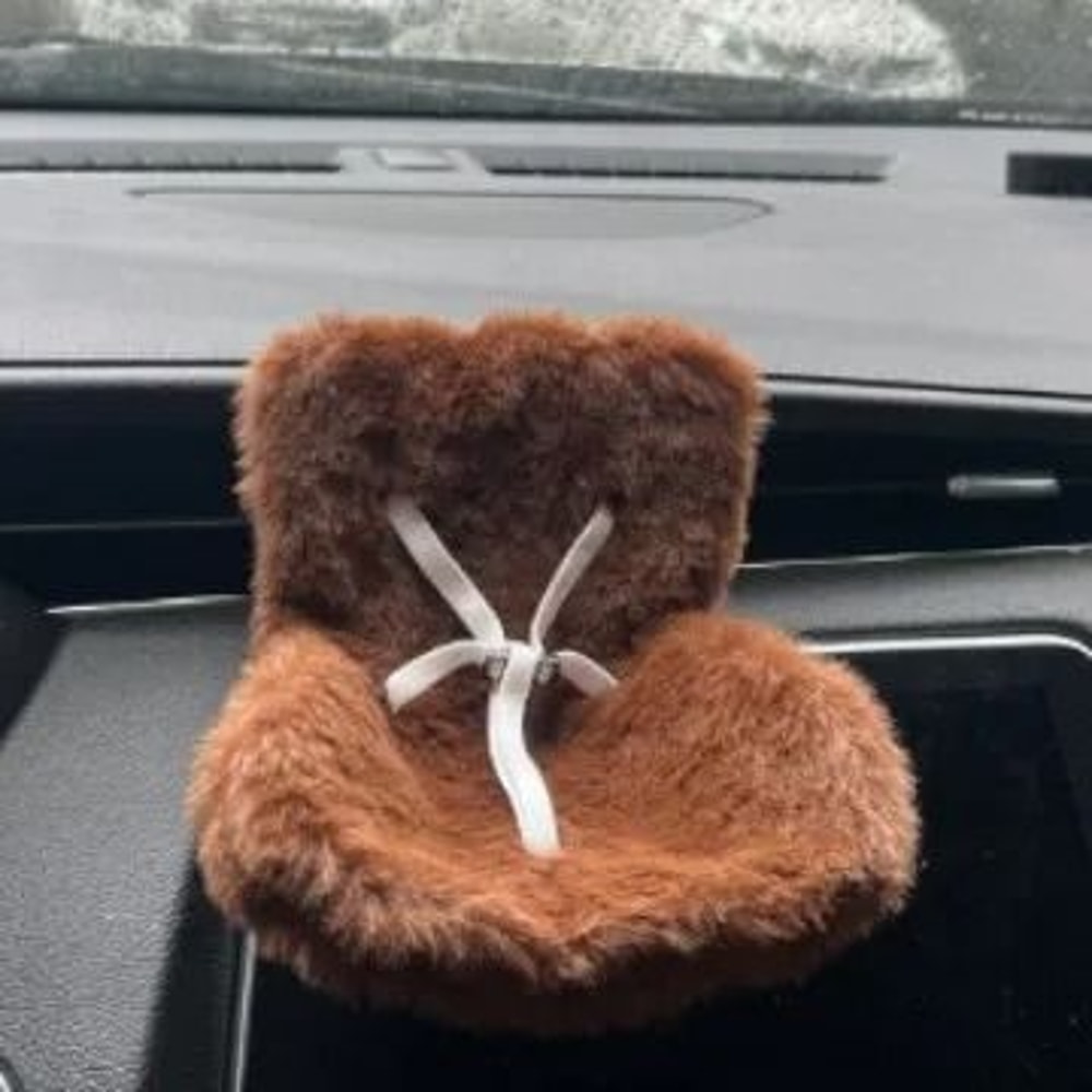 Labubu Plush Doll Car Safety Seat Air Vent Decoration For Car Interiors 7