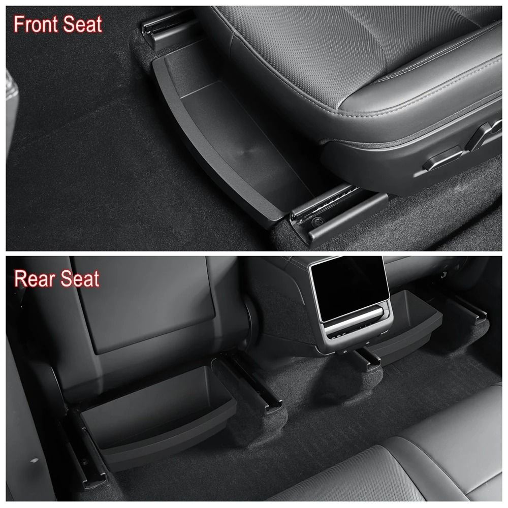 Tesla Model Y Juniper Under Seat Hidden Storage Organizer Box 3