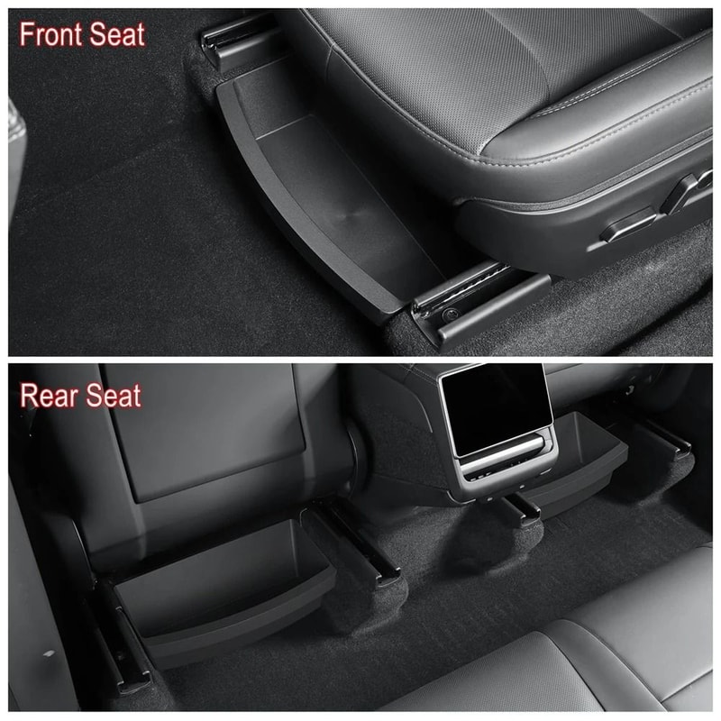 Tesla Model Y Juniper Under Seat Hidden Storage Organizer Box 3