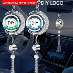 moon logo hanging car perfume pendant air freshener
