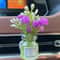 Mini Silk Flower Car Air Vent Aromatherapy Clip Vase Decor 6