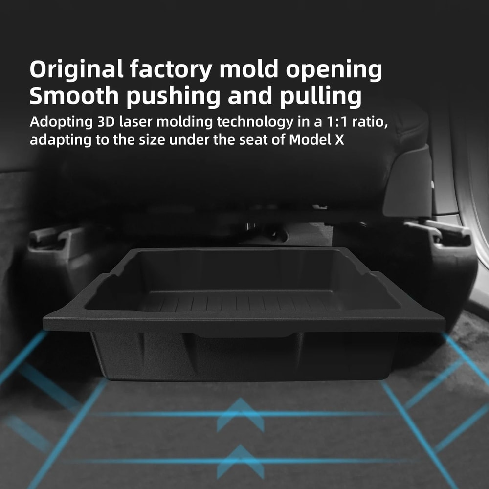 Tesla Model X Under Seat Drawer Storage Box For 20232026 3