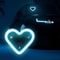 Heart Shape Solar LED Ambient Light For Car Interior Decor 8