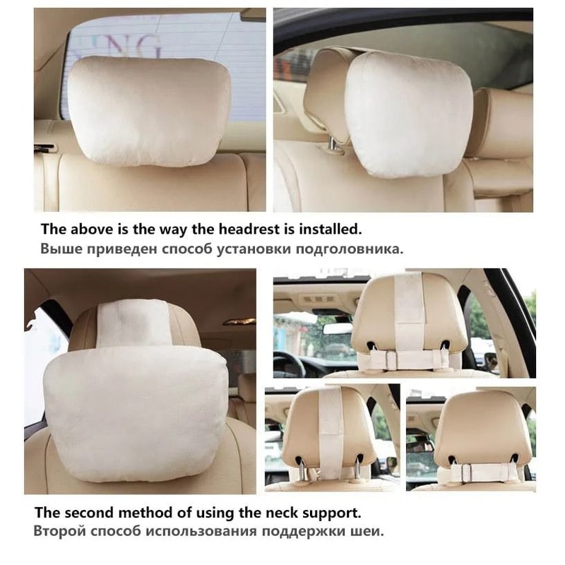 Maybach Style Memory Foam Car Headrest Neck Pillow For MercedesBenz 4