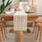 Vintage Beige Crochet Lace Table Runner With Tassels For Coffee Tables Wedding Decor 5