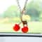 Cute Cherry Rearview Mirror Car Pendant Hanging Decoration 8