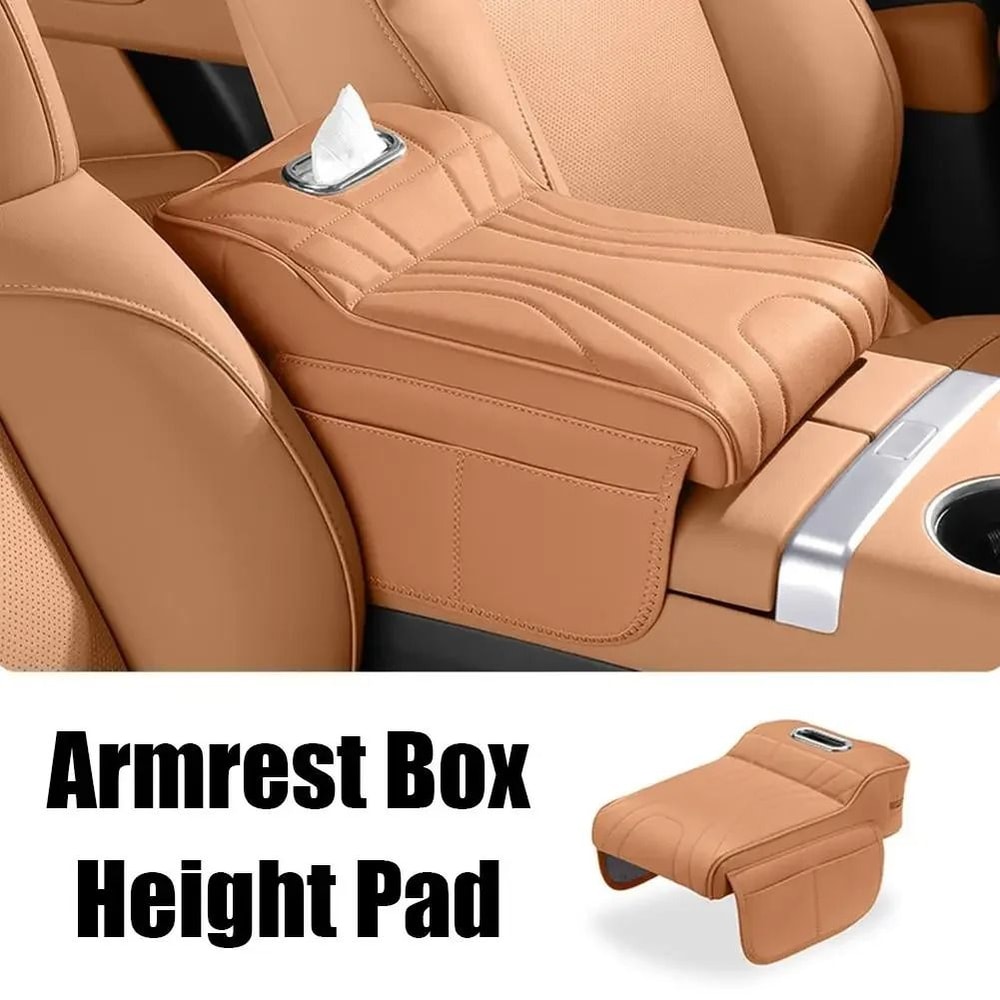 Universal Memory Foam Car Armrest Cushion Pad With Storage Pocket 10