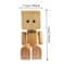 Mini Shaking Wooden Man Car Air Freshener Holder With Magnetic Swing Legs 5