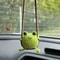 Cute Crochet Duckling Frog Rearview Mirror Car Pendant 3