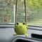 Cute Crochet Duckling Frog Rearview Mirror Car Pendant 7