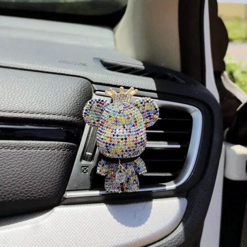 Crown Diamond Bear Car Vent Perfume Clip Air Freshener 15