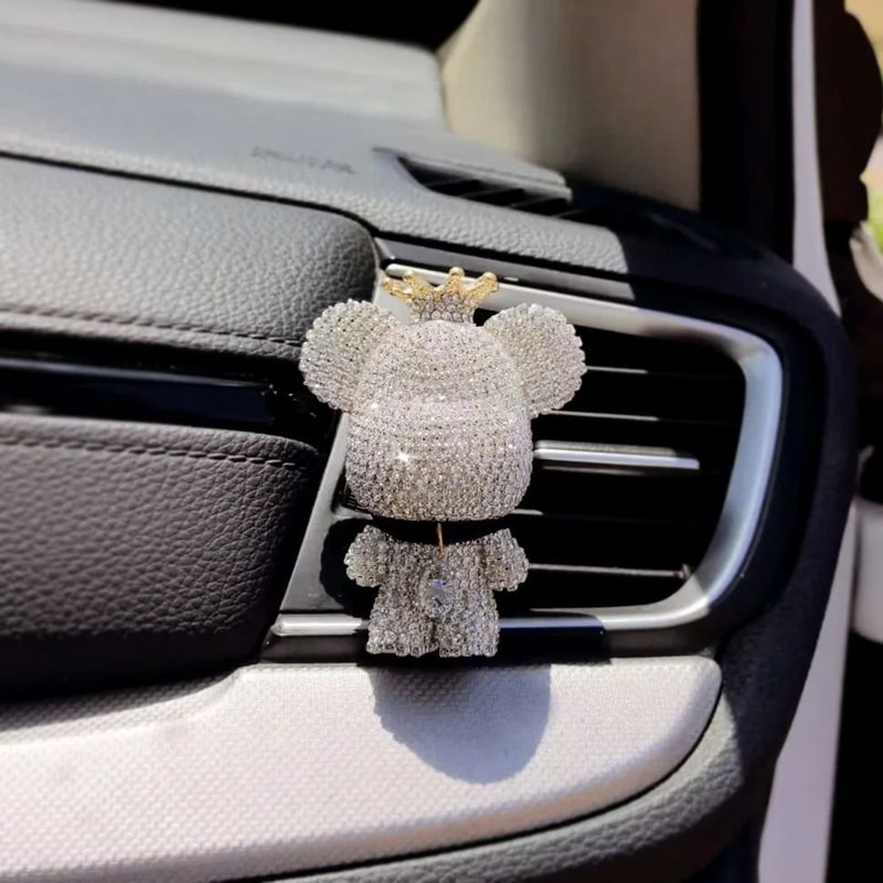 Crown Diamond Bear Car Vent Perfume Clip Air Freshener 7