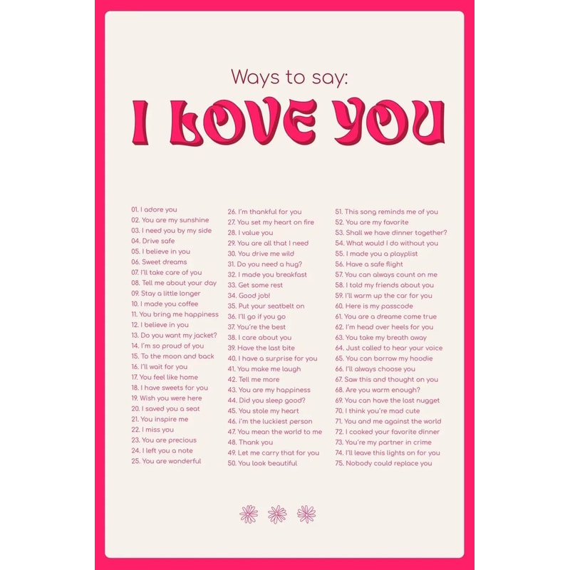 More Amor Por Favor Nordic Pink Quote Wall Art Canvas Poster 14