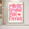 More Amor Por Favor Nordic Pink Quote Wall Art Canvas Poster 3