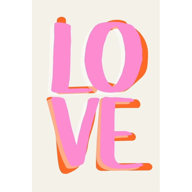 More Amor Por Favor Nordic Pink Quote Wall Art Canvas Poster 7