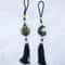 Islamic Resin Look Rearview Mirror Hanging Ornament With Tassel 5