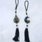 Islamic Resin Look Rearview Mirror Hanging Ornament With Tassel 5