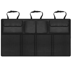 universal oxford car trunk & backseat storage net organizer