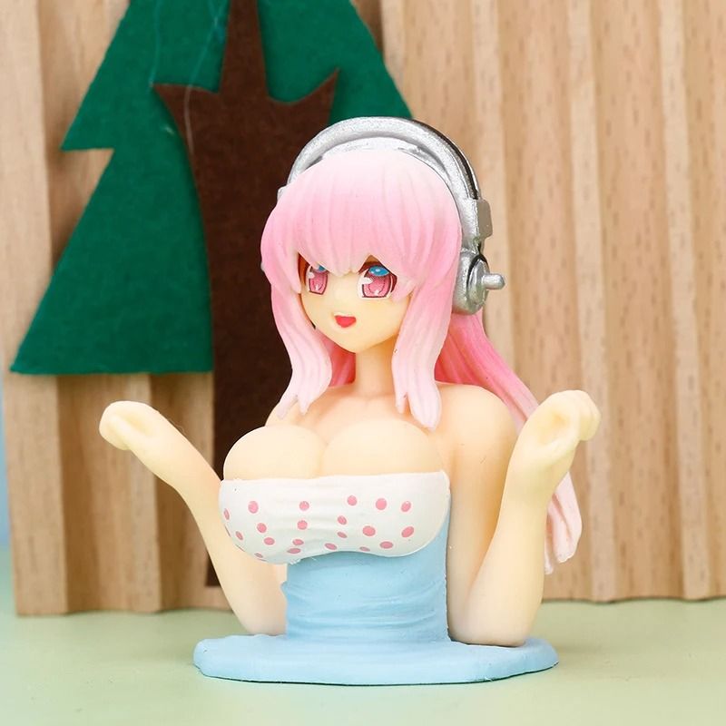 Cute Bobble Girl Car Dashboard Decoration Doll 1
