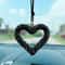 Diamond Heart Car Pendant Sparkling Rear View Mirror Hanging Ornament 0