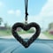 Diamond Heart Car Pendant Sparkling Rear View Mirror Hanging Ornament 3