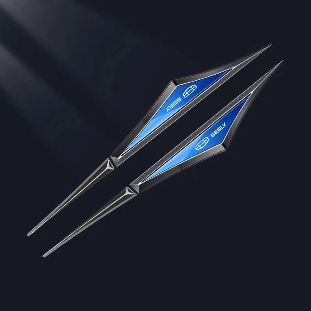 GEELY Side Fender Blade Emblem Badge Metal Car Decal Sticker 8