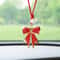 Diamond Bow Tie Car Rearview Mirror Pendant Sparkling Hanging Ornament 4