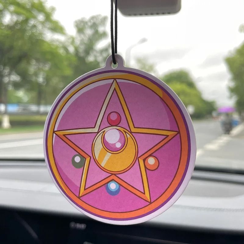 Japanese Anime Cartoon Car Air Freshener Hanging Aromatherapy Pendant 5