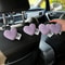 Plush Heart Car Seat Hooks Cute Backseat Bag Clothes Hangers 13