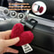 Plush Heart Car Seat Hooks Cute Backseat Bag Clothes Hangers 2