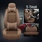 LuxRide PU Leather Car Seat Covers Universal 5Seat Full Set For Sedans And SUVs 6