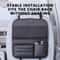 Car Seat Back Organizer With Foldable Tray And MultiPocket Storage 3