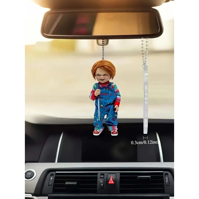 2D Halloween Jungle Acrylic Keychain For Bags And Car Mirrors 0
